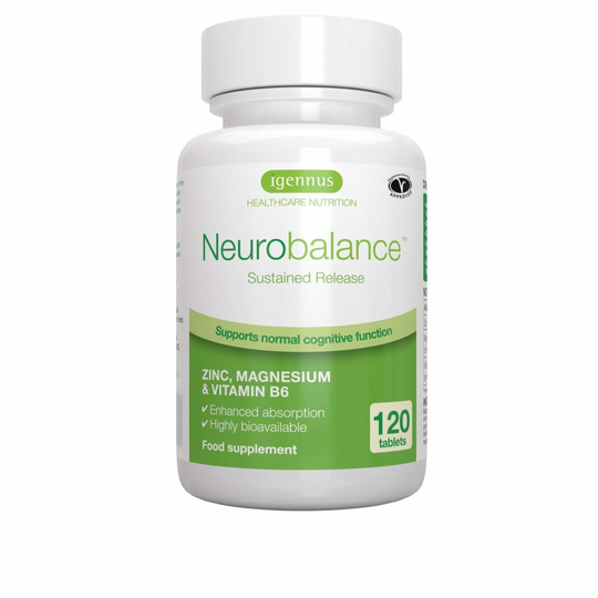 Neurobalance, Zinc, Magnesium & Vitamin B6 supplement for adults & children, 120 tablets