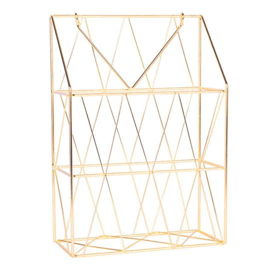 Wall Mounted Storage Baskets Shelf Metal Rack Office Magazine Newspaper Letter Books Storage Basket Home Organizer Shelves