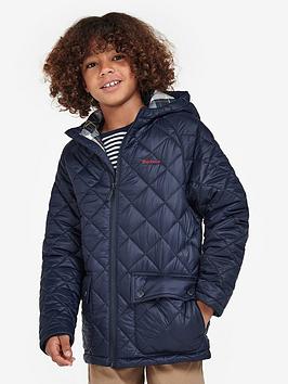 Barbour Boys Merton Quilt Jacket - Navy
