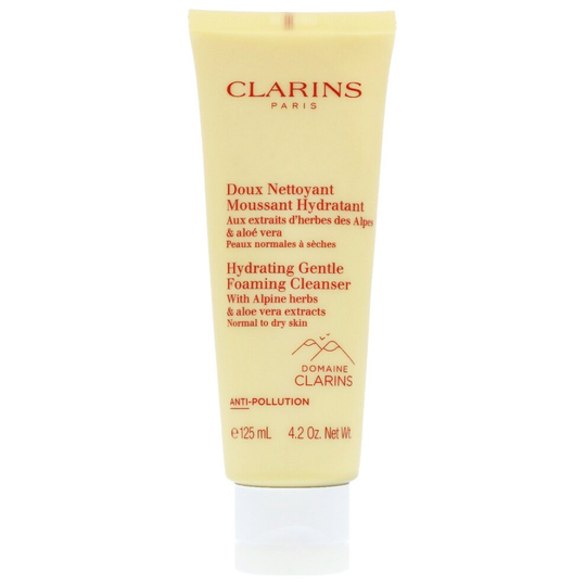 Clarins Hydrating Gentle Foaming Cleanser 125ml - With Alpine Hermes & Aloe Vera Extracts