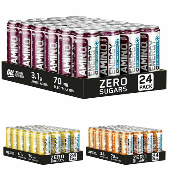 (Tropical, 24 x 250ml) Optimum Nutrition Amino Energy Electrolytes 250ml