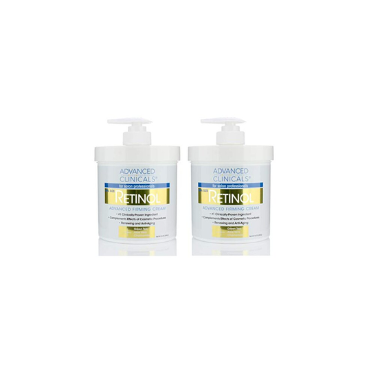 Advanced Clinicals Retinol Cream. Spa Size for Salon Professionals. Moisturizing Formula Penetrates Skin to Erase the Appearance of Fine Lines & Wrink