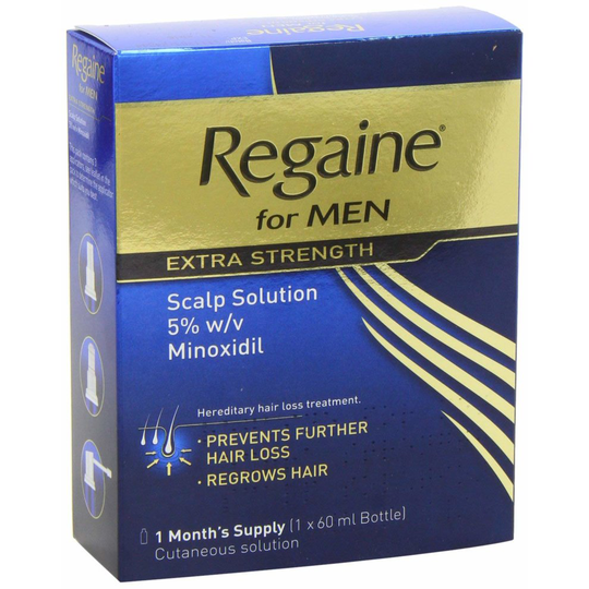 Regaine Men Extra Strength Scalp Solution 5% Minoxidil 1 Month Supply