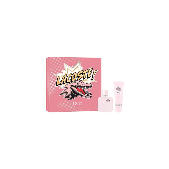 Lancome L.12.12 Rose Parfum Gift Set 50ml EDP Spray & 50ml Body Lotion