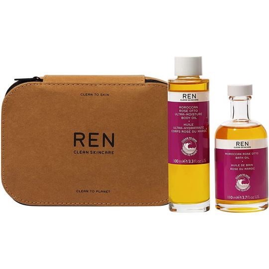 REN Clean Skincare Exclusive Moroccan Rose-Infused Bath Duo Kit