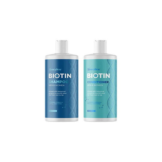 Moisturising Biotin Shampoo and Conditioner - Sulphate Free Hair Shampoo and Conditioner for Thinning Hair and Dry Scalp - Volumising Shampoo with