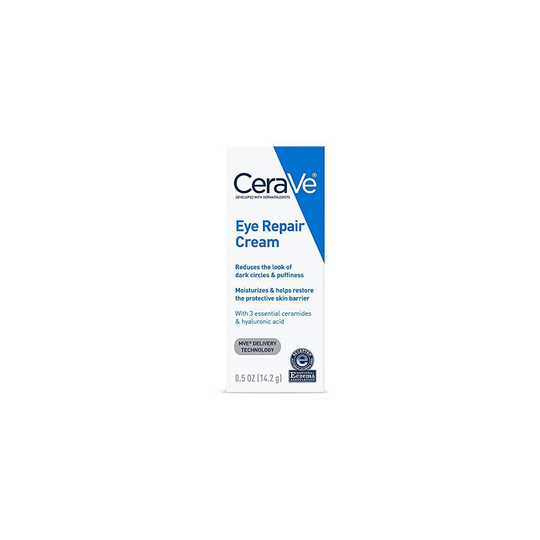 CeraVe Eye Repair Cream | 0.5 oz | Eye Cream for Dark Circles & Puffiness | Fragrance Free