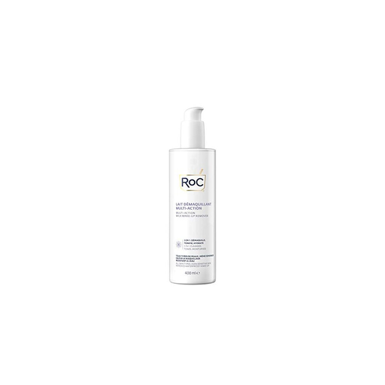 RoC - 3 In 1 Milk Make-Up Remover - Cleanses, Tones & Moisturises - Removes Waterproof Make-up - All Skin Types - 400 ml