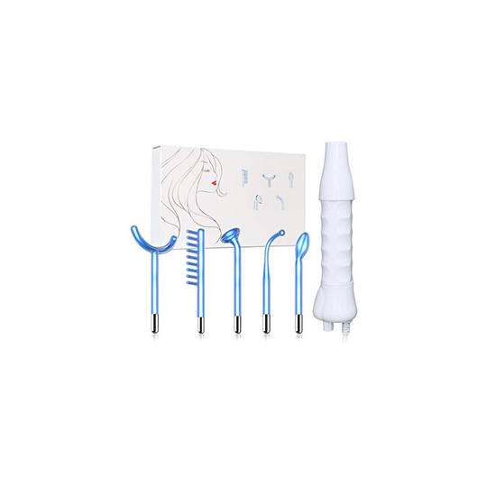 Frequency Facial Wand Machine, ?FAZJEUNE 5 in 1 Portable Handheld Face Massager Skin Care Device Tightening Machine Set Acne Spot Treatment Reduc