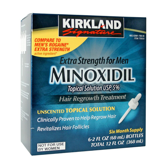 Kirkland Minoxidil 5% Hair Regrowth Treatment For Men's 6 Months Supply