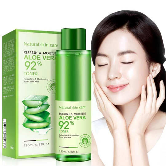 120ml Natural Face Toner Aloe Vera Gel Vc Skin Care Makeup Korean C Lighten Hydrating Moisturizing Vitamin Toner Pore M9R2