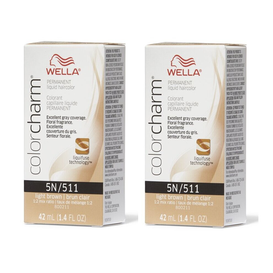 (5N - pack of 2) Wella Color Charm Permanent Liquid Haircolor