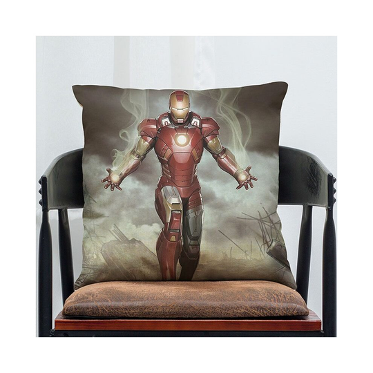 (H) Super Hero Avengers Alliance Cushion Cover Iron Man Captain Widow Eagle Eye