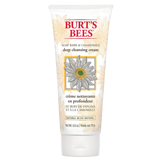 Burt's Bees Soap Bark and Chamomile Deep Cleansing Cream, 170g [Packaging may vary]