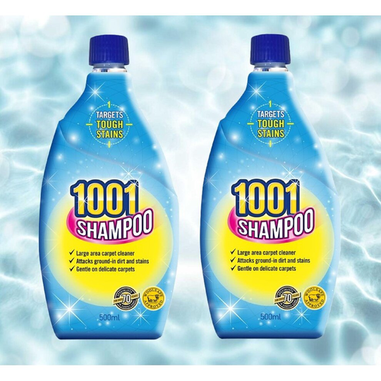 2 1001 Carpet Shampoo Solution Deep Clean Dirt Stain Remover 500ml