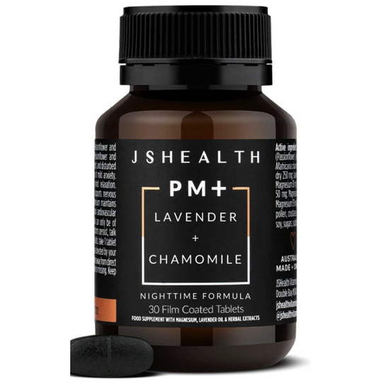 JSHealth PM+ Lavender + Chamomile Film Coated Tablets 30s