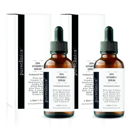 20% Vitamin C Serum (with 4% HA, 2.5% L-Arginine, 2.5% Vitamin E, 1% Ferulic Acid) - 2 bottles