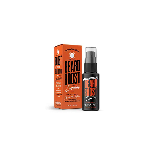 Beard Growth Serum with Biotin & Caffeine - Naturally Powerful, Full, Thick, Masculine Facial Hair Treatment infused...