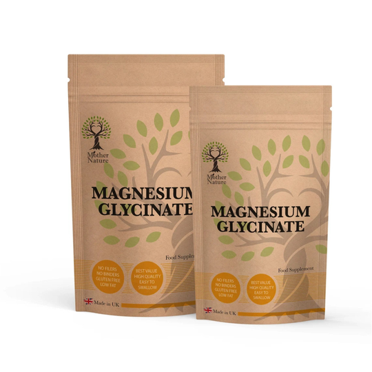 (30 Capsules ) Magnesium Glycinate Supplement 650mg Highly Absorbable Pure Powder Vegan Capsules Best Support Bone Health
