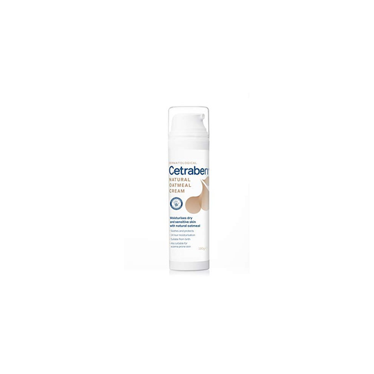 Cetraben Natural Oatmeal Cream, Body Cream, Dry Skin Moisturiser Suitable For Sensitive and Eczema-Prone Skin � 190g