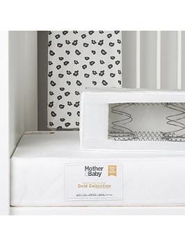 Mother&Baby Rose Gold Anti-Allergy Sprung Cot Bed Mattress, White