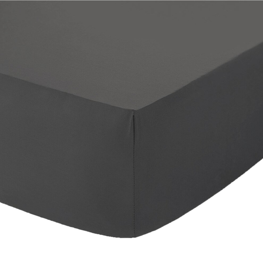 (Charcoal, 4FT Small Double ) Extra Deep 16" (40cm) Fitted Bed Sheets
