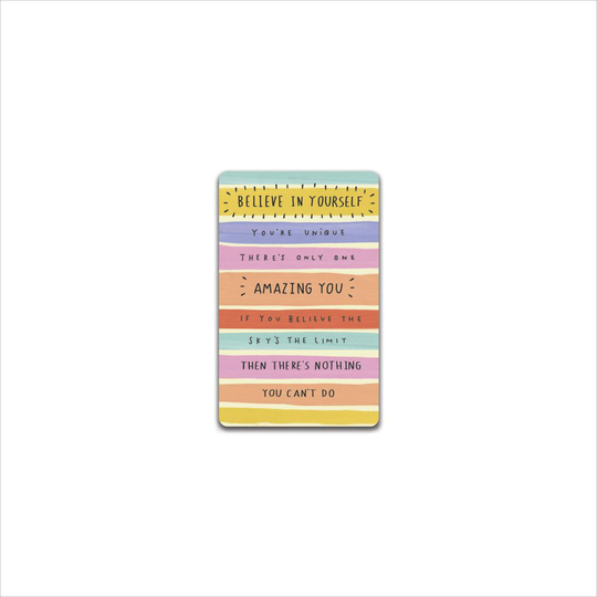 Believe In Yourself Amazing You Keepsake Credit Card & Mini Envelope Small Gift