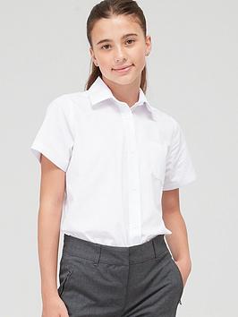 Everyday Girls 5 Pack Short Sleeve Blouses - White