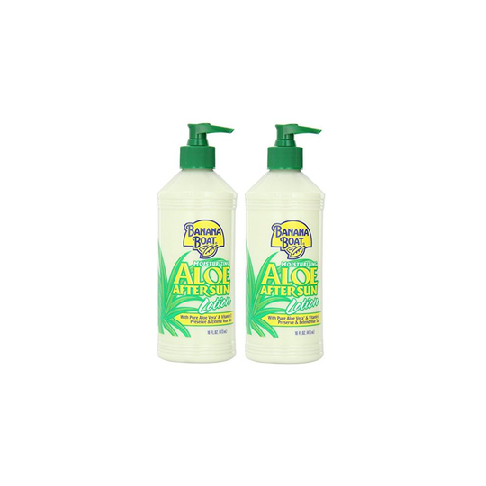 Banana Boat After Sun Lotion Aloe, 16 Oz. (Pack of 2)