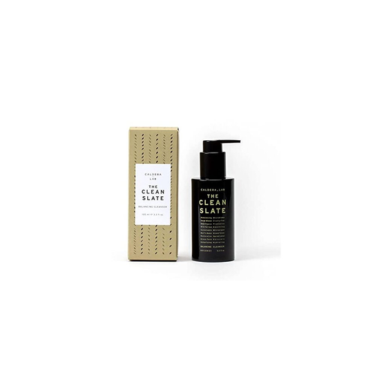 caldera + Lab The clean Slate Mens Organic Foaming Facial cleanser for Dry, Sensitive, & Normal Skin - Vegan,