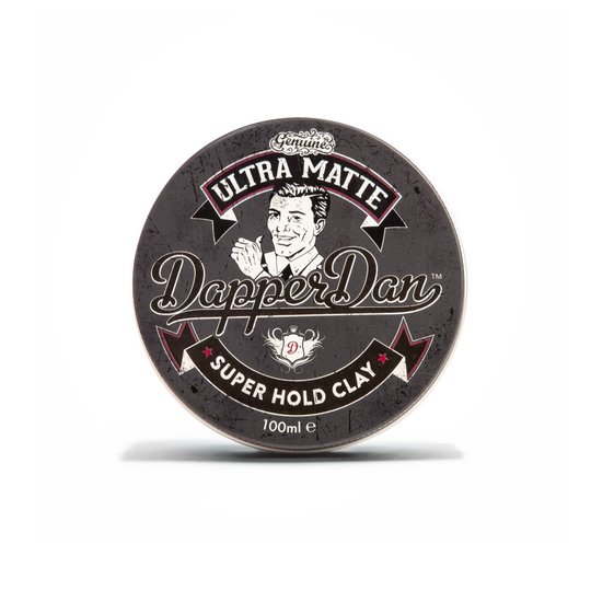 Dapper Dan Ultra Matte Clay, Hair Styling For Men, Offering Immediate Grip & Hold Combined With A Long Lasting, "ULTRA MATTE" Finish 1 x 100 ml