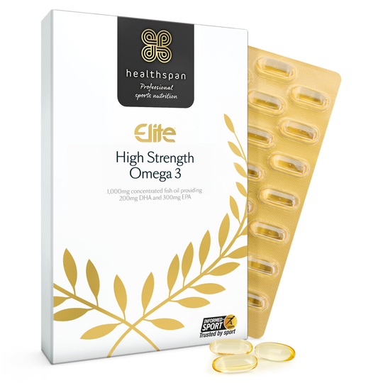 Healthspan Elite High Strength Omega 3 1,000mg, 120 Capsules