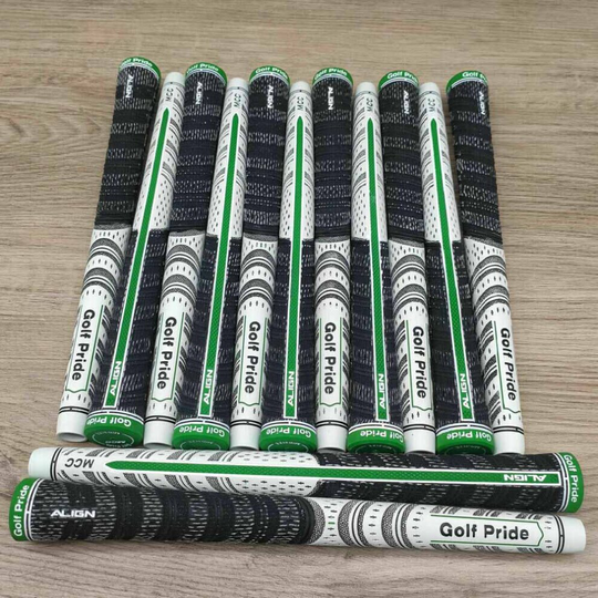 13 Pcs/Set Golf Pride MCC Align Black/White/Green Align Standard Size Golf Grips With Back Line Cotton Yarn Iron Wood Cue Grip