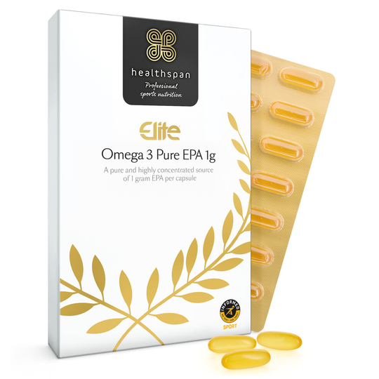 Healthspan Elite Omega 3 Pure EPA 1g, 60 Capsules, Lemon Flavour