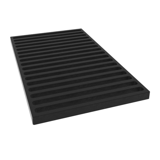 4" 102mm 9mm Thick Square Cast Iron Gully Grid/Grate Heavy Duty Drain Cover Black Satin