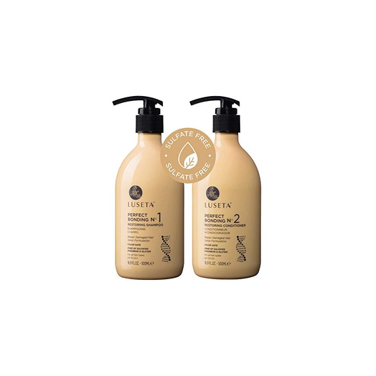 Luseta Perfect Bonding Restoring Shampoo & Conditioner Set, Bond Strengthening & Color Longevity for All Hair Type, Bond Repair Shampoo and Conditione