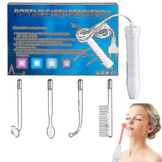 High Frequency Facial Machine,high Frequency Wand Wrinkle Remover n Tightening Beauty erapy Device