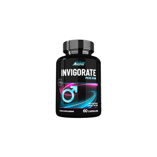 Invigorate for Him Natural Libido Booster for Men Erection Health Pills to Support Energy Stamina Drive and Endurance 60 Capsules 1 Month Supply UK