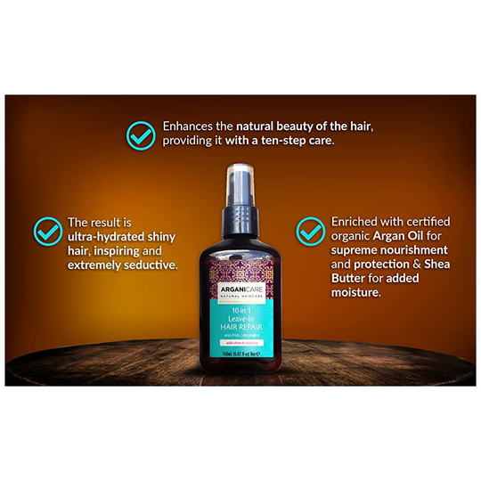Arganicare 10 in 1 Leave in Hair repair spray with Aregan oil 150 ml