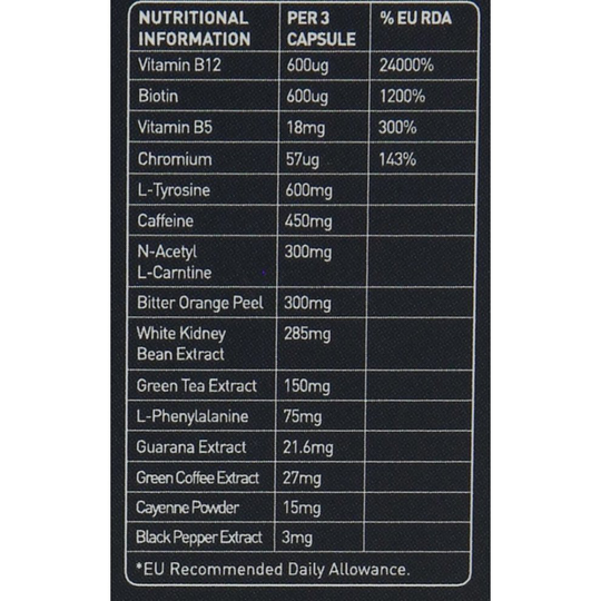 The Protein Works Thermopro Pre-Workout Fat Burner Capsules, 45 Capsules