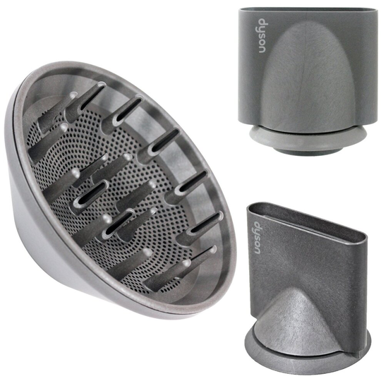 DYSON Supersonic Hair Dryer Diffuser, Styling Concentrator & Smoothing Nozzle