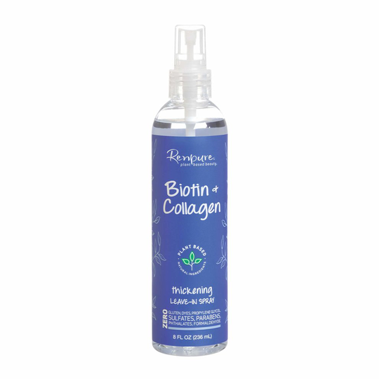 Renpure Plant-Based Beauty Biotin & Collagen Thickening Leave-in Conditioner, 8 Fluid Ounce