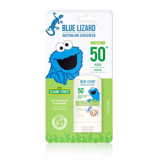 Blue Lizard Kids Mineral Sunscreen Stick - No Chemical Actives - SPF 50+, 0.5 Ounce