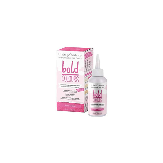 (Pink, Single Pack) Tints of Nature Bold Semi Permanent Hair Dye 70ml- Transform Your Hair Into A Technicoloured Dream, Without Damage Or Commitment