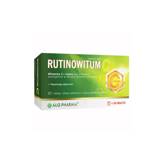 Rutinowitum C, 120 tabl + 30 tabl gratis, przeziebienie grypa , cold