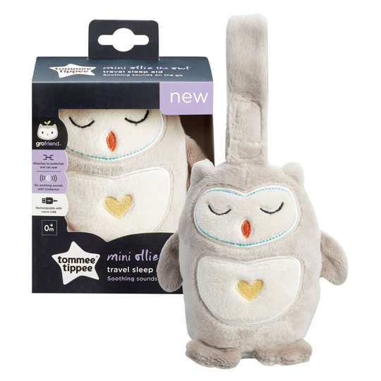 Tommee Tippee Travel Sleep Aid Rechargeable Mini Grofriend Ollie the Owl