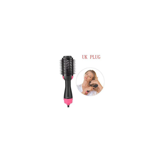 (UK ) 2 in 1 Hair Dryer Rotating Hot Hair Brush
