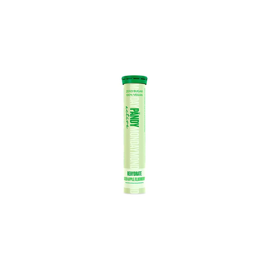 PÄNDY Active Rehydrate Tablets Green Apple & Elderberry - Zero Sugar, Vegan, Hydration, Electrolyte and Recovery Effervescent Tablets, 1x20 Tablets,