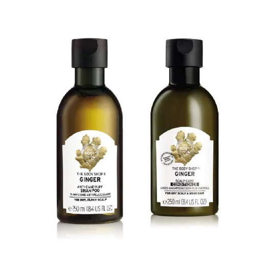 The Body Shop Ginger Anti Dandruff Shampoo Conditioner 250ml each itchy flaky anti-dandruff