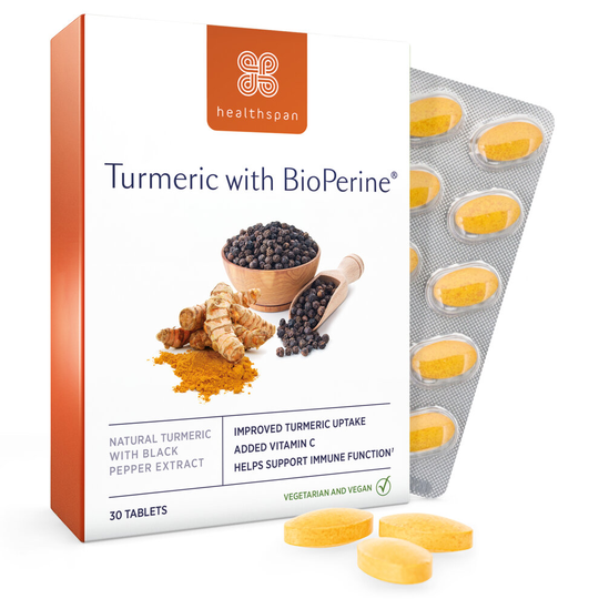 Healthspan Turmeric 10,000 with BioPerine Black Pepper, 30 Tablets